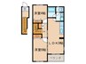 エクセルⅡさつき 2LDKの間取り