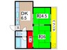 コーポ前田 2DKの間取り