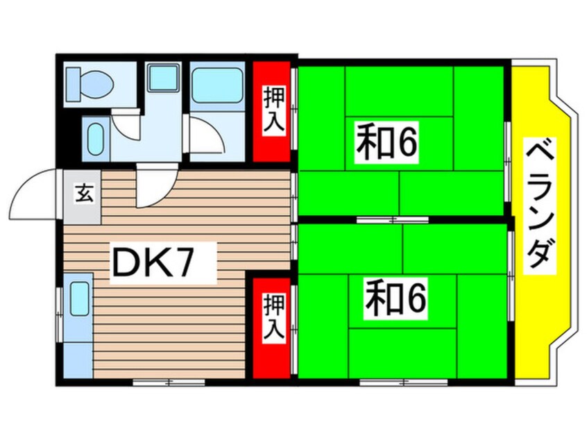 間取図 レジデンス光和１０２