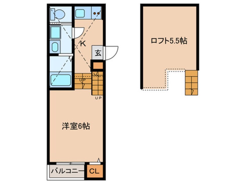 間取図 ハーモニーテラス栄生