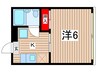 タウニー桜山 1Kの間取り