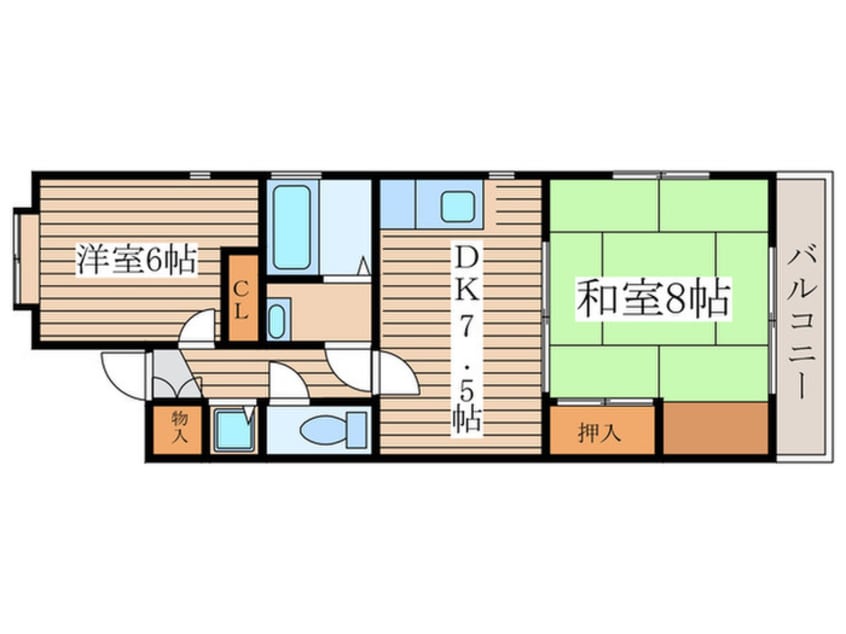間取図 スバルコニシ