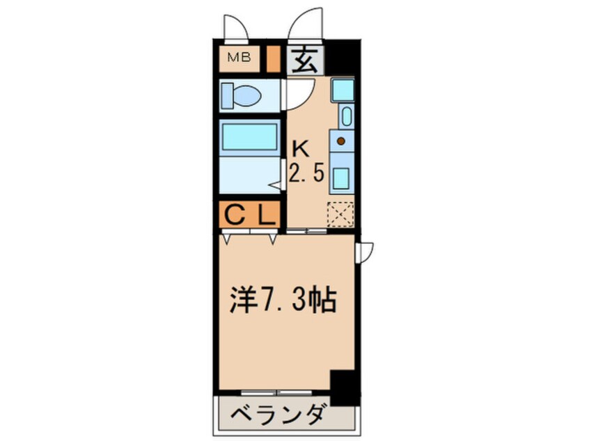 間取図 リヴェ－ル白壁