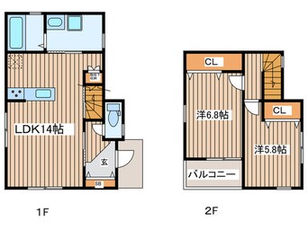 間取図 仮）西畑戸建　D棟