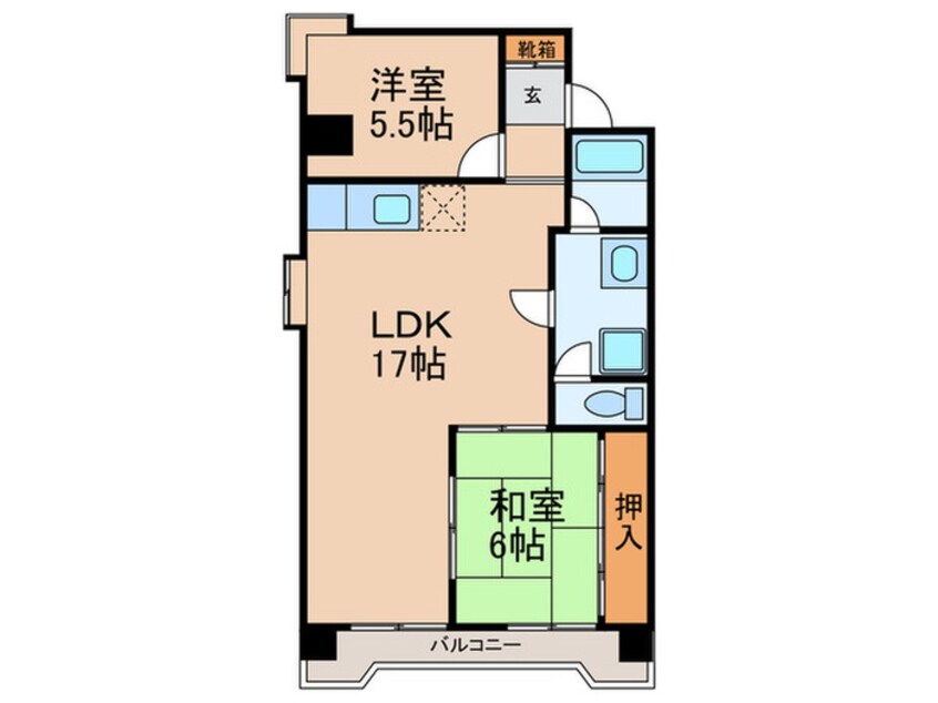 間取図 ハイツ白山