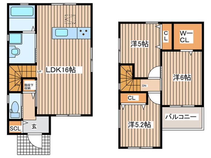 間取り図 仮）西畑戸建　A棟