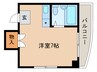 ユーシャンブル 1Rの間取り