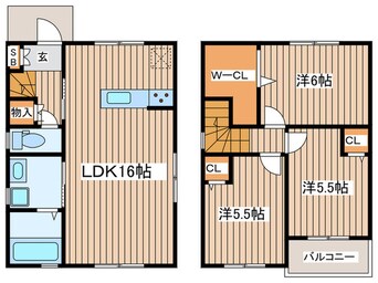 間取図 仮）西畑戸建　B棟