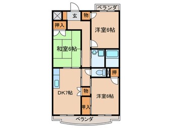 間取図 サンハイツ白山