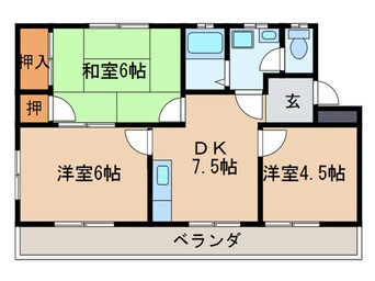 間取図 プレアール江南Ⅰ