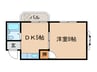 コ－ポ田園 1DKの間取り
