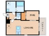 Cherim 本陣十王町Ⅱ North 1LDKの間取り