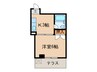 プチメゾン二葉 1Kの間取り