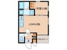 Cherim 本陣十王町Ⅱ South 1LDKの間取り