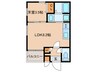 Cherim 本陣十王町Ⅱ South 1LDKの間取り