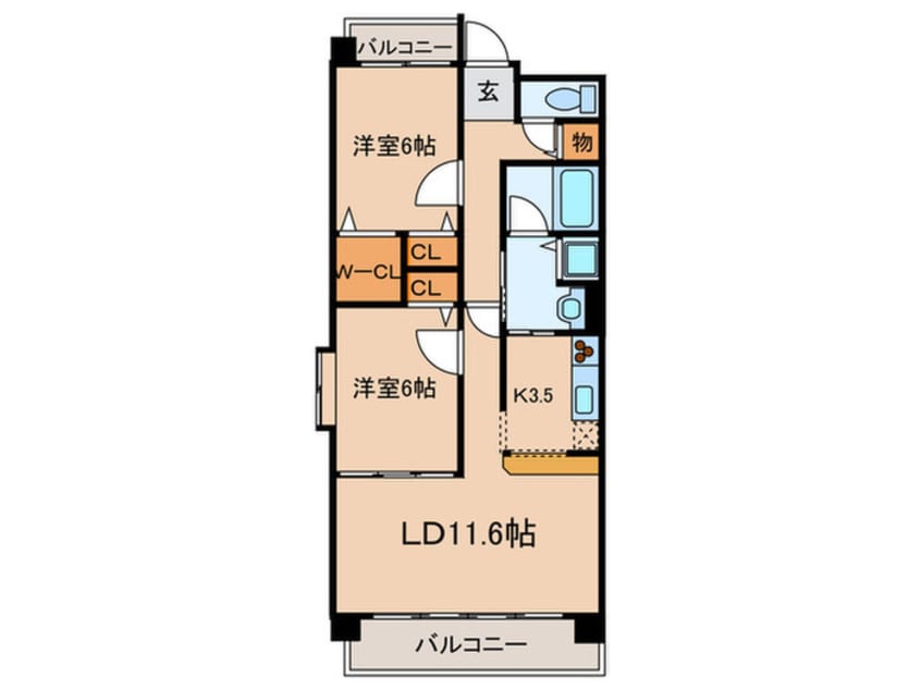 間取図 Ｃａｓａ　ｌａ　Ｐｉｌａ