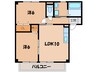 コンフォ－ト西河原 2LDKの間取り