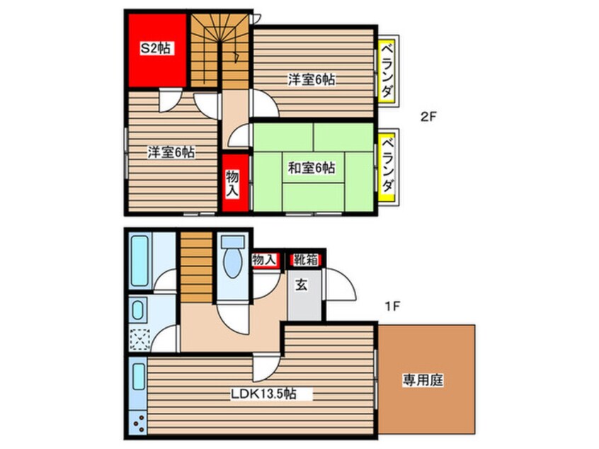 間取図 アメニティワカバ