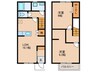 Maisonette　land弥富駅 2LDKの間取り