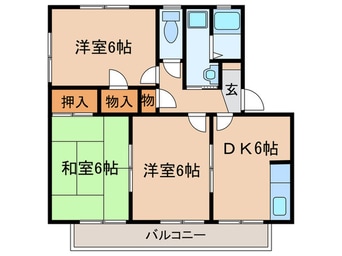 間取図 コンフォートＢ