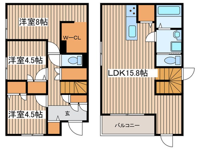 間取り図 瑞穂区山下通五丁目戸建賃貸南棟