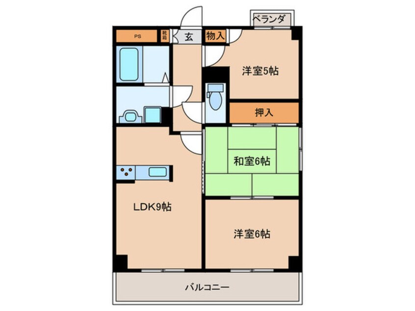 間取図 旭丘ハイツ
