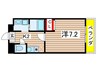 ﾘﾍﾞﾙﾃ北山 1Kの間取り