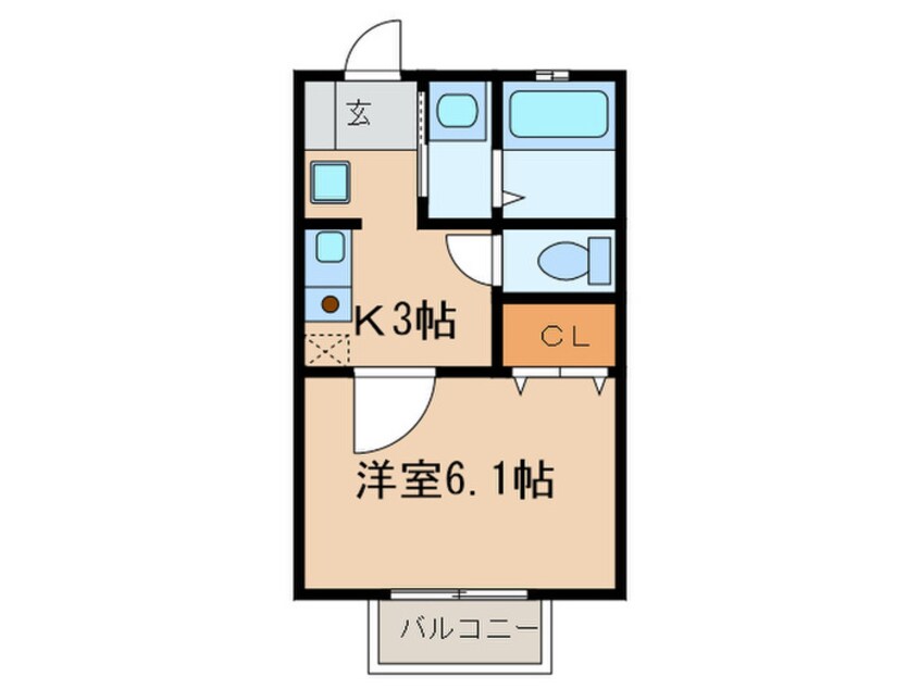 間取図 マーベラス８６　Ｂ