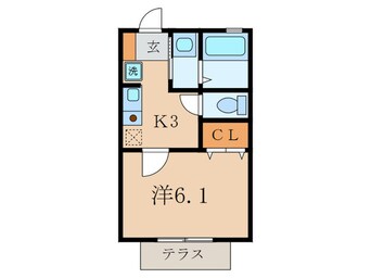 間取図 マーベラス８６　Ｂ