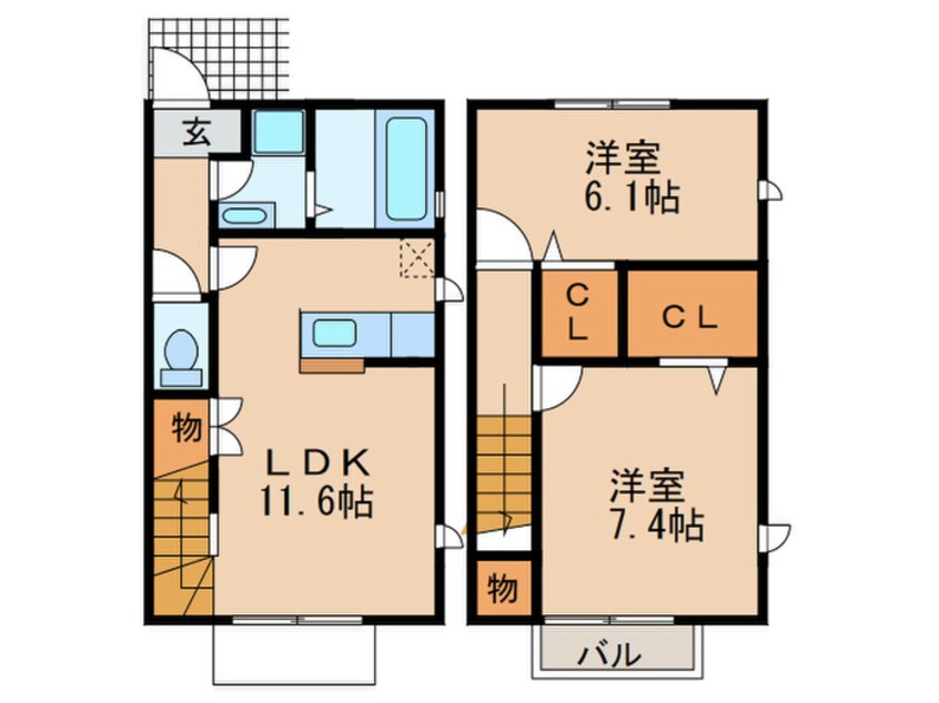 間取図 サンガーデンＢ棟