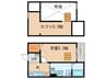 Casa Uno 1Kの間取り