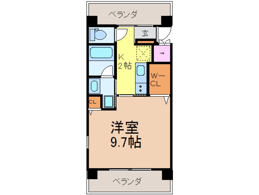 間取図 ＣＡＳＴＥＬＬＯ　ＡＳＳＯ