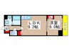 パレスＴ新栄 1LDKの間取り
