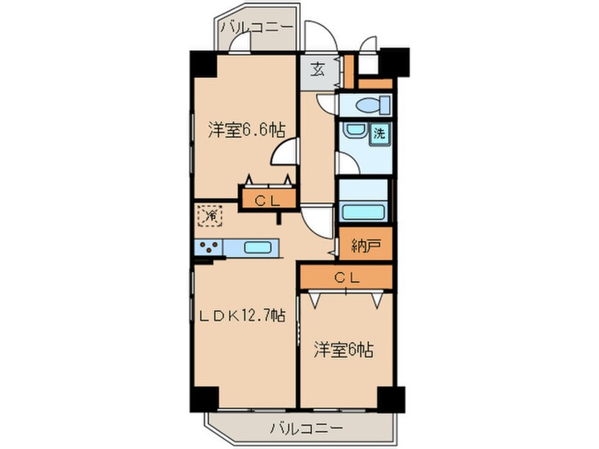 間取図 ハピネス車道