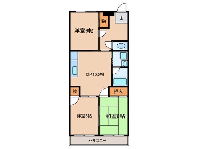 間取図 マンション和楽