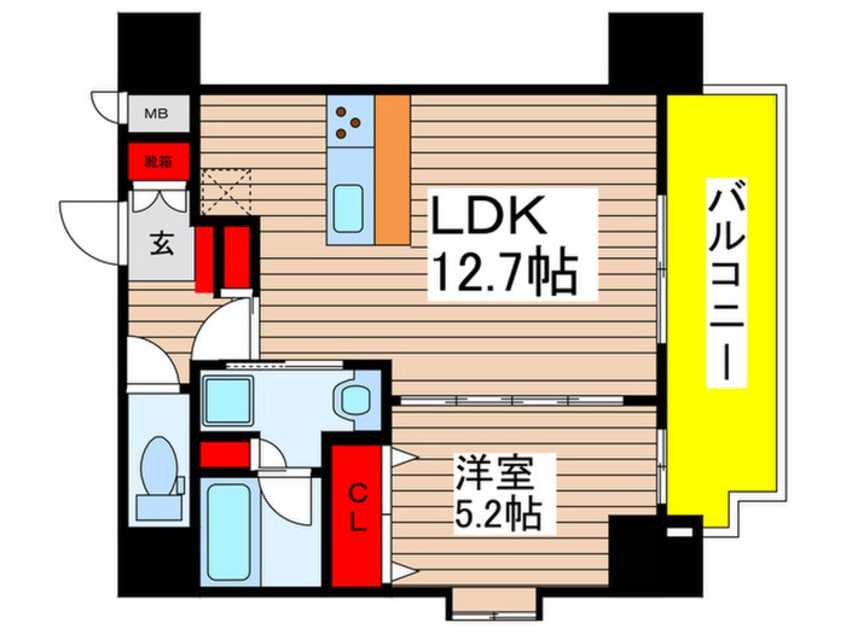 間取図 スプランディッド大須門前町