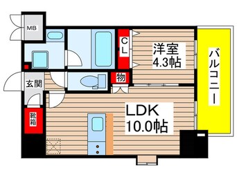 間取図 スプランディッド大須門前町