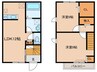 アステール木田 2LDKの間取り
