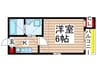 Ｃａｐｉｔａｌ Ｈｉｌｌｓ Ｉ 1Kの間取り