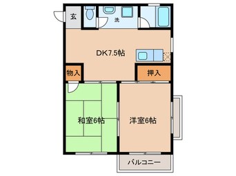 間取図 コーポ安藤