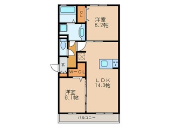 間取図 セジュール庄内