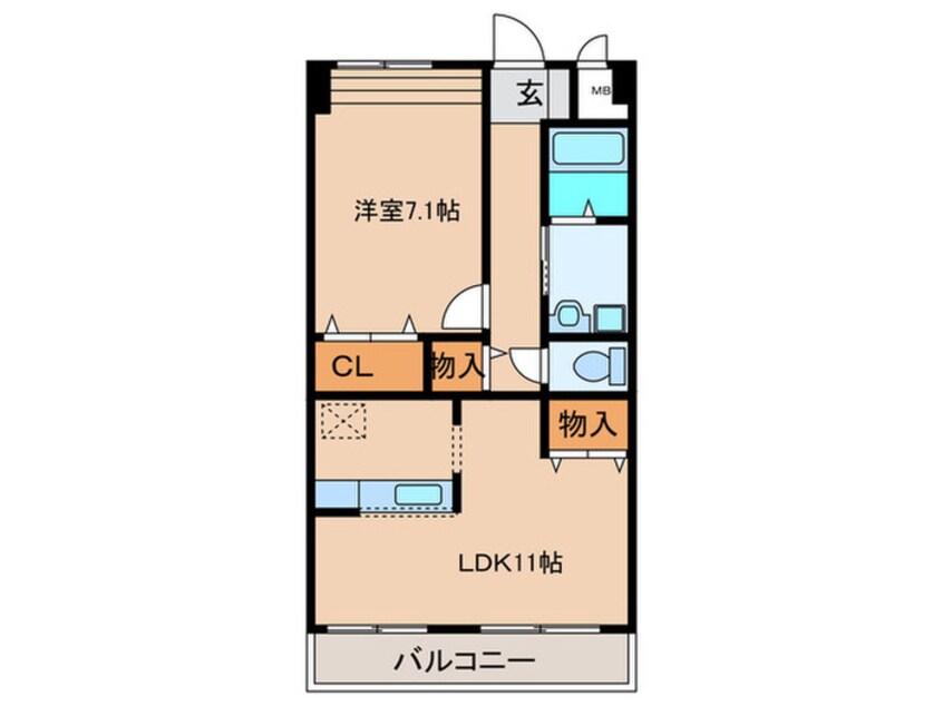 間取図 カ－ムハウスⅢ