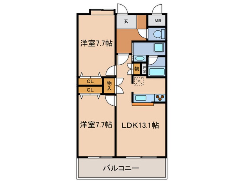 間取図 フォレスト白鳥