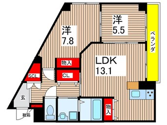 間取図 仮）サンフラワー北原