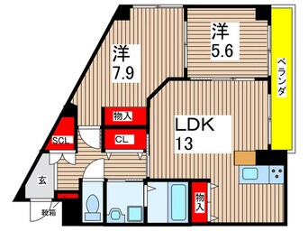 間取図 仮）サンフラワー北原