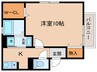 フラッツボナ－ル 1Kの間取り
