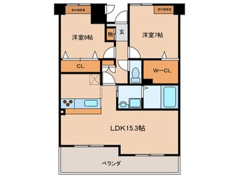 間取図 アンソレイエⅢ