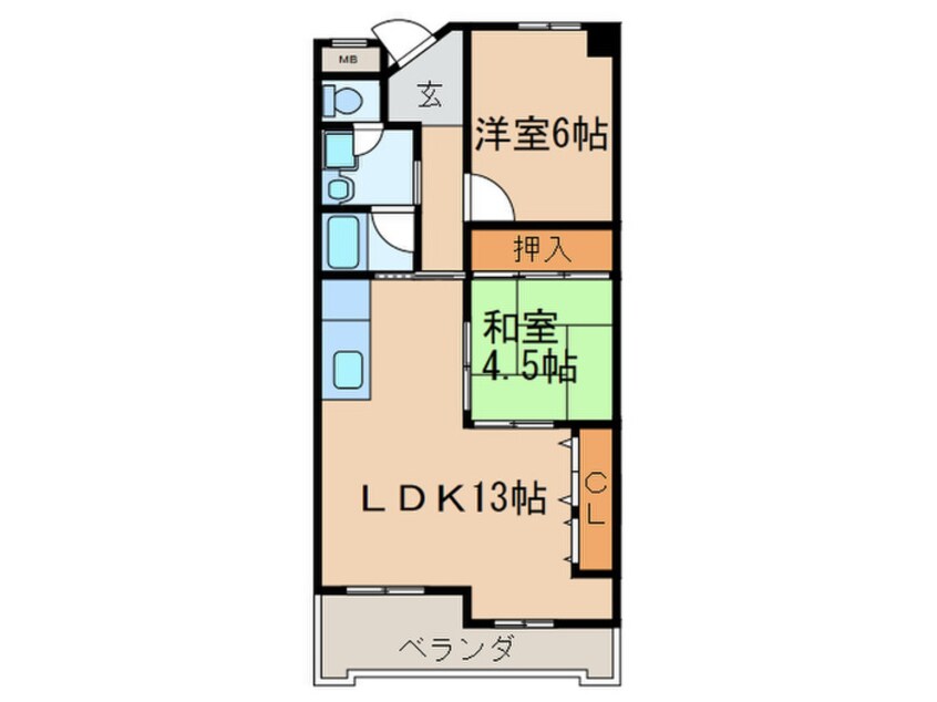 間取図 ラフォーレ末広