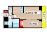 プレサンス桜山駅前アフォード 1LDKの間取り