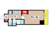 プレサンス桜山駅前アフォード 1Kの間取り